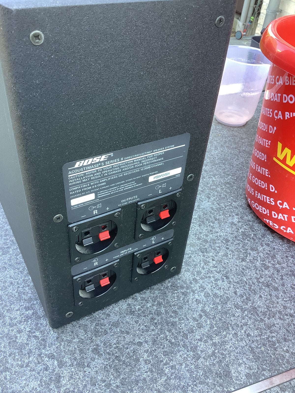 Bose set baskast en 2 dubbel cubes, Audio, Tv en Foto, Ophalen of Verzenden, Zo goed als nieuw, Bose