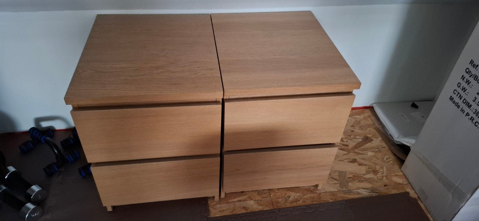 Nachtkastjes - IKEA, Huis en Inrichting, Slaapkamer | Nachtkastjes, Ophalen, Gebruikt, Hout