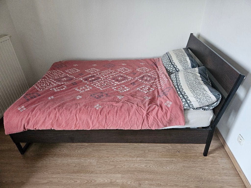 Lit IKEA, Maison & Meubles, Brun, Enlèvement, Utilisé, Bois
