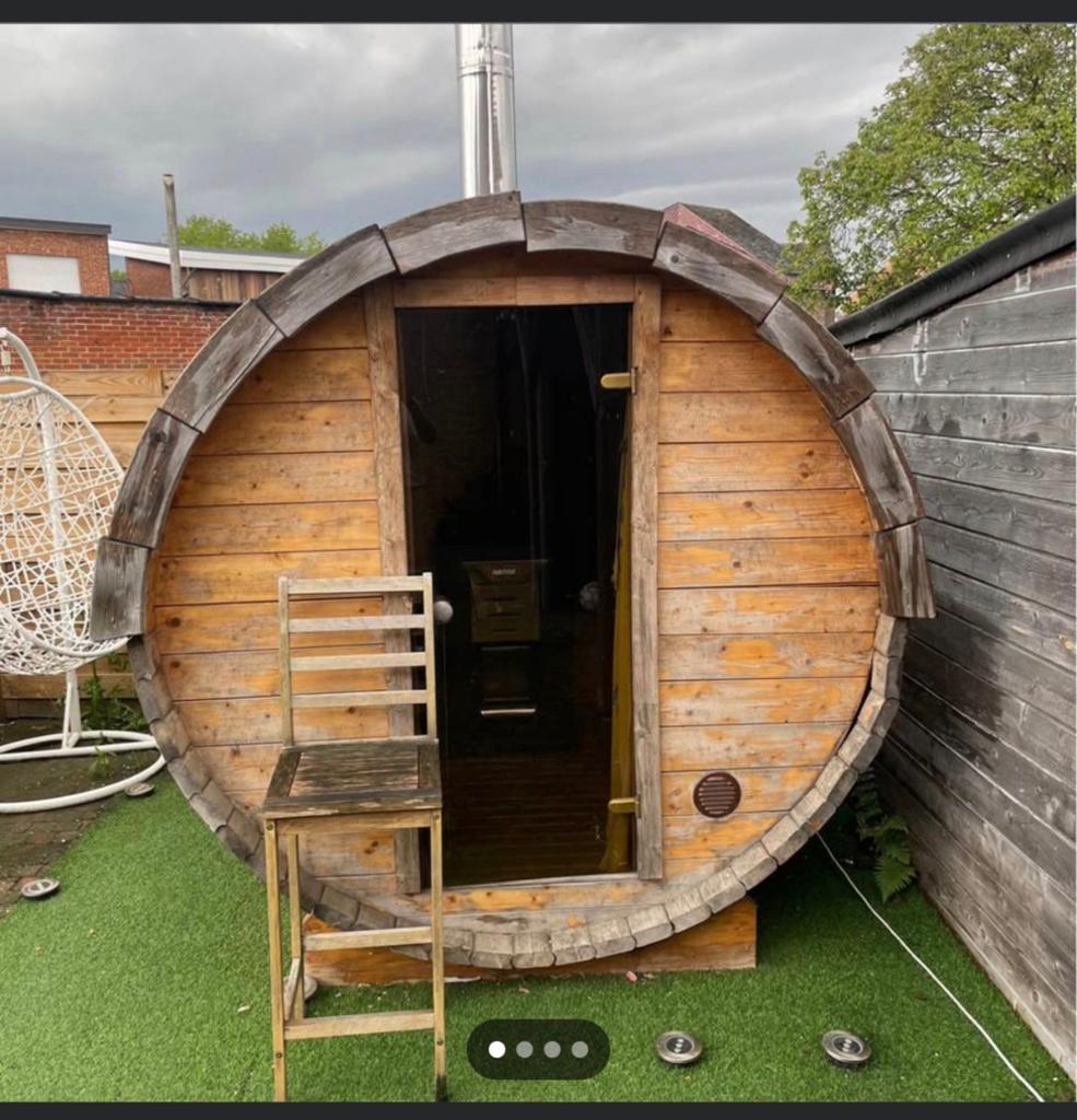 Sauna Houtkachel, Sport en Fitness, Sauna, Ophalen, Zo goed als nieuw