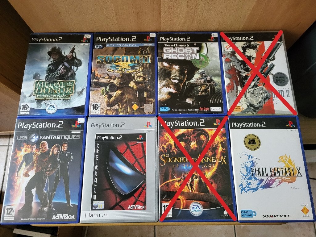 Lot de jeux PS2 - PlayStation 2, Enlèvement, Utilisé