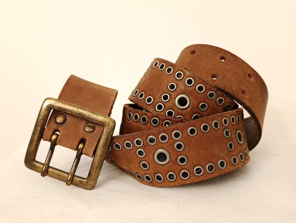 CROWN leather belt . 95/38, Kleding | Dames, CROWN, Echt leder, 90 tot 100 cm, Tailleriem