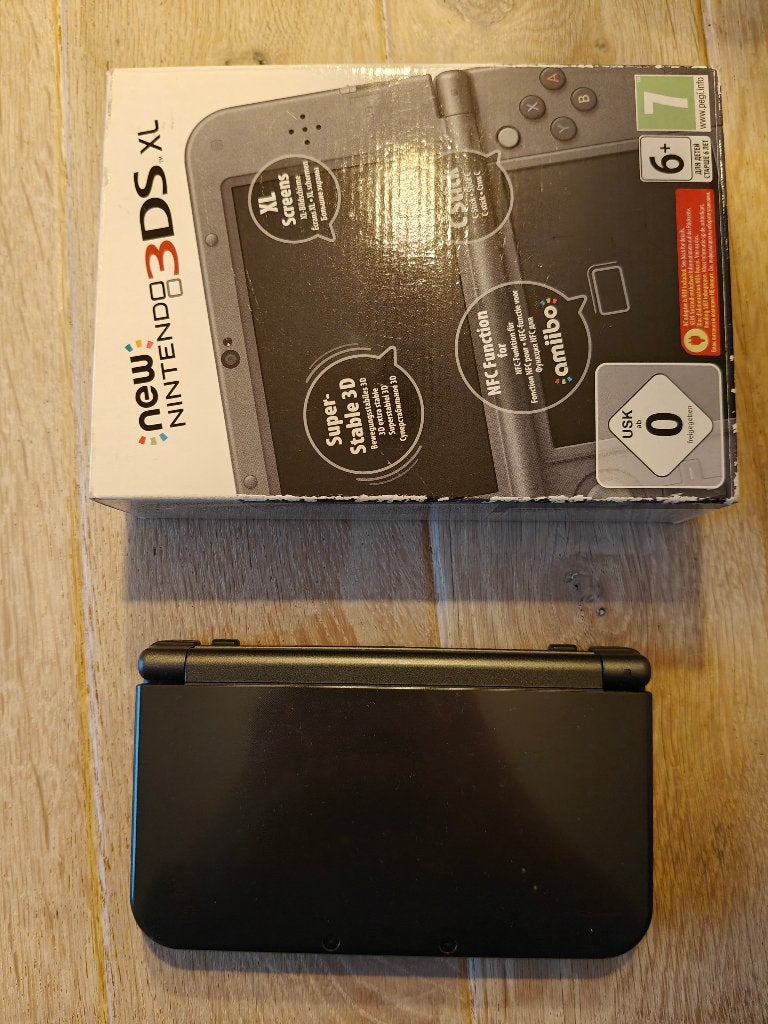 Nintendo new 3DS XL console, Ophalen, Zo goed als nieuw, Zwart, 3DS XL