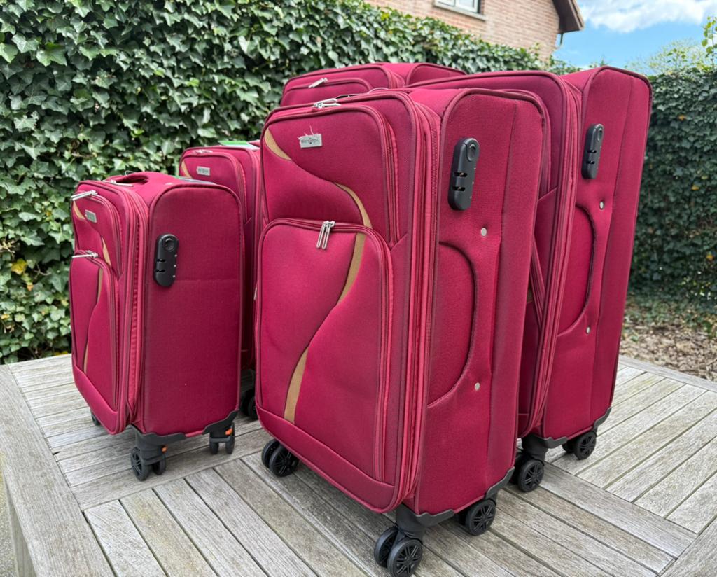 Lot de 5 valises de voyage de qualité supérieure !, Enlèvement, Neuf, Autres matériaux, Clé