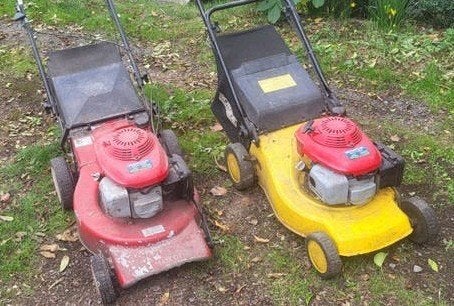 2 tondeuses Honda 4.5CV, Jardin & Terrasse, Enlèvement