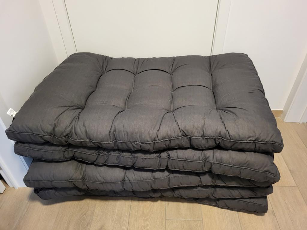 Palletkussens, Ophalen