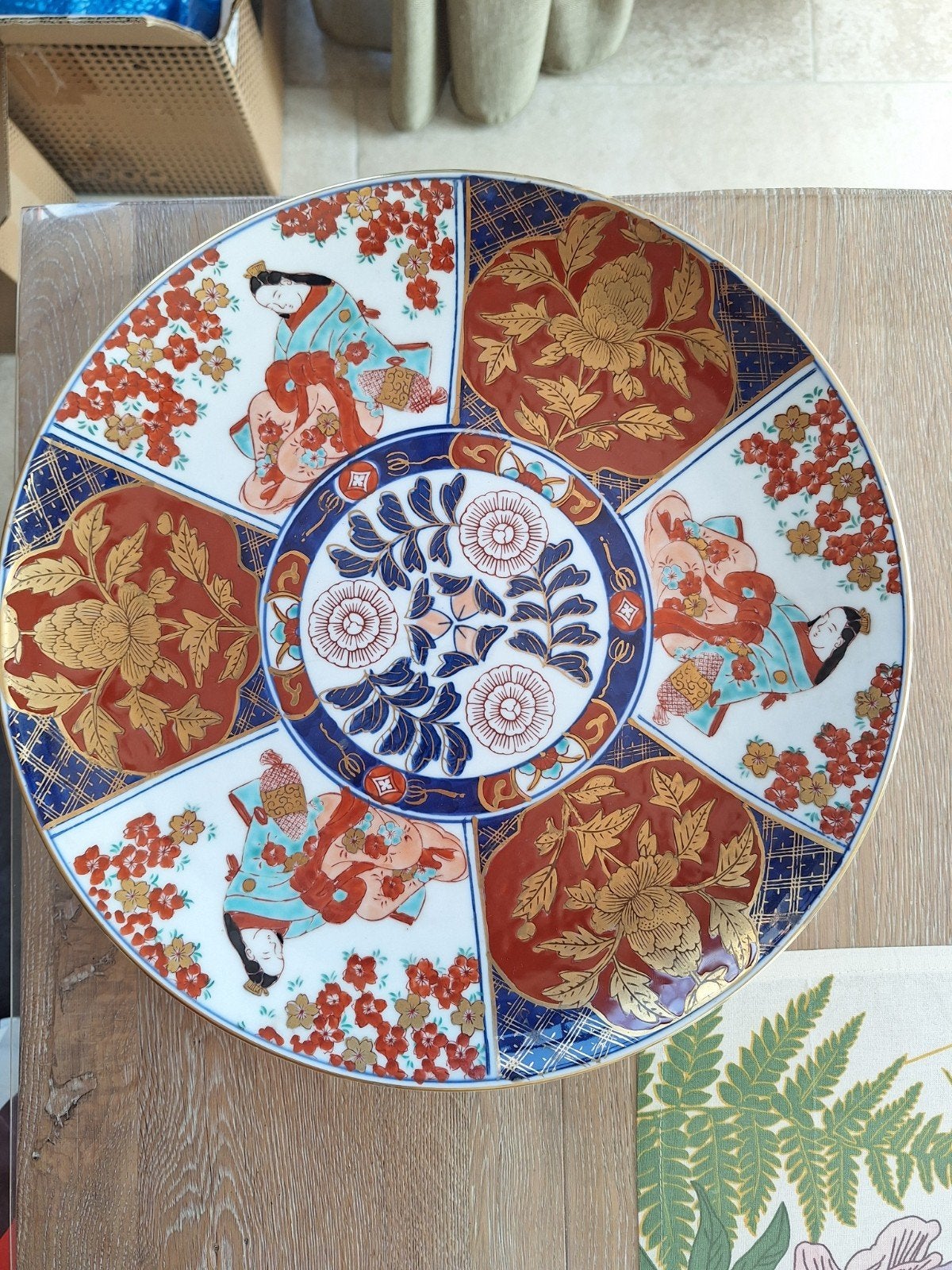 GOLD imari sierbord, Antiquités & Art, Enlèvement