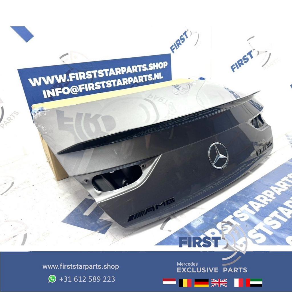 W118 CLA ACHTERKLEP CLA35 AMG ZWART WIT GRIJS KOFFERKLEP ORI