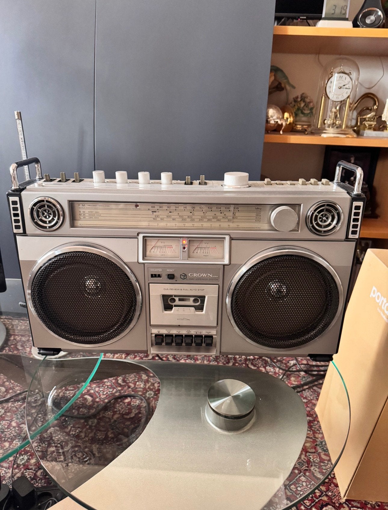 Boombox, Crown CSC-850F, Ophalen, Zo goed als nieuw