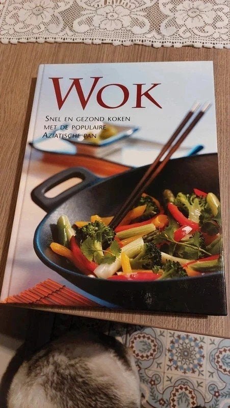 Wok, met de populaire Aziatische pan, Ophalen of Verzenden, Zo goed als nieuw, Azië en Oosters, Gezond koken
