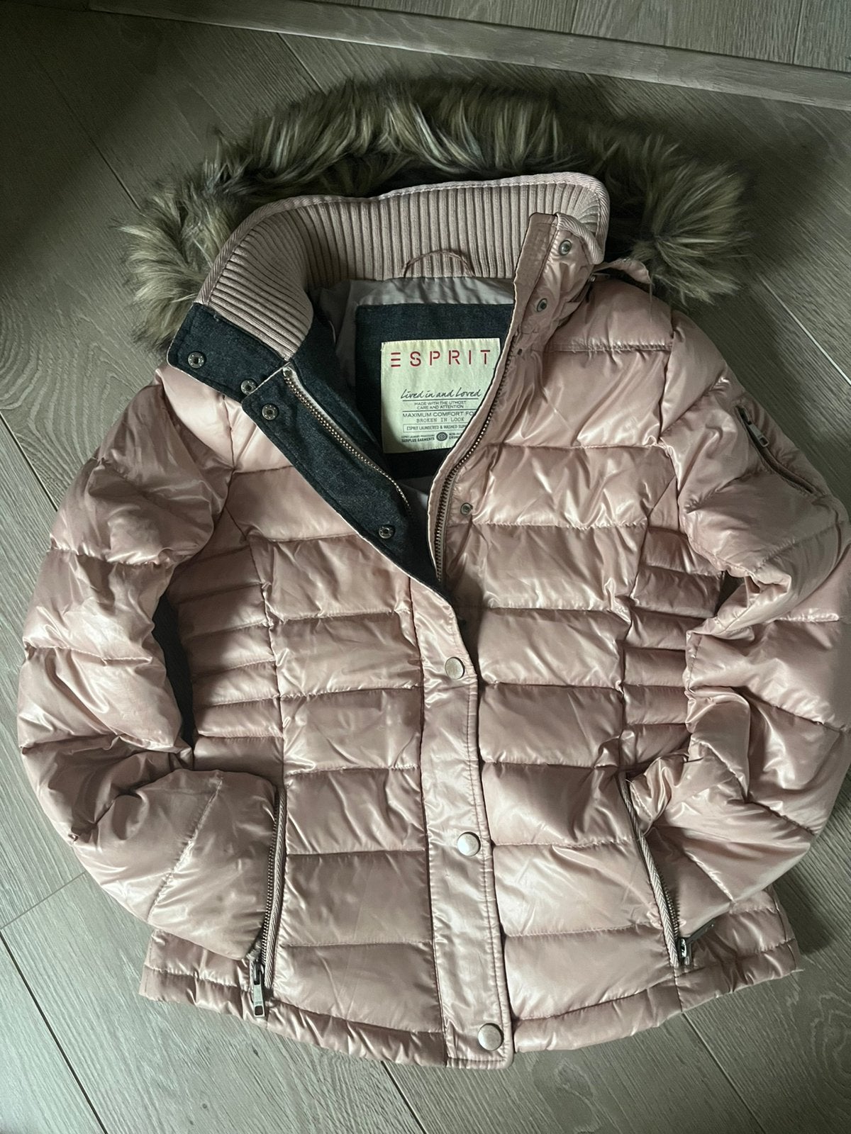 Veste neuve Esprit , doudoune rose poudré T36, Enlèvement, Neuf, Rose