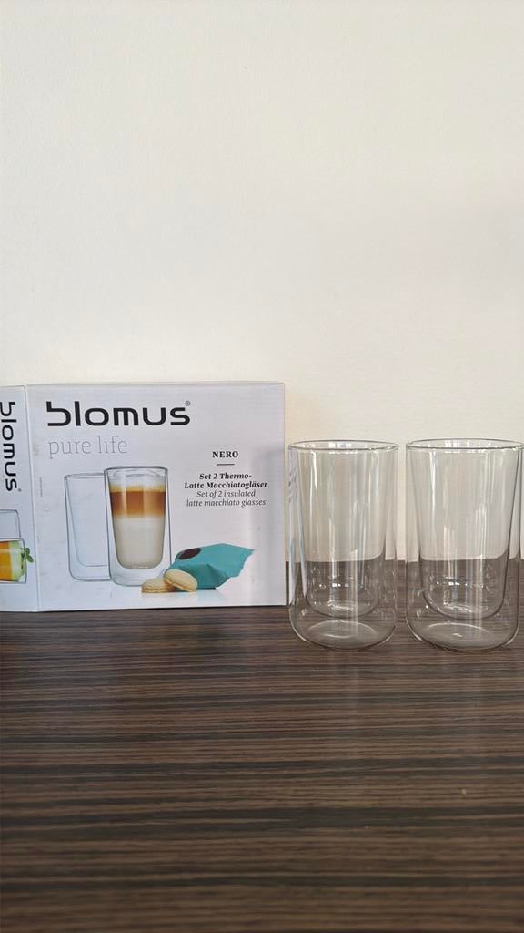 Set 2 thermo latte glazen, Enlèvement, Comme neuf