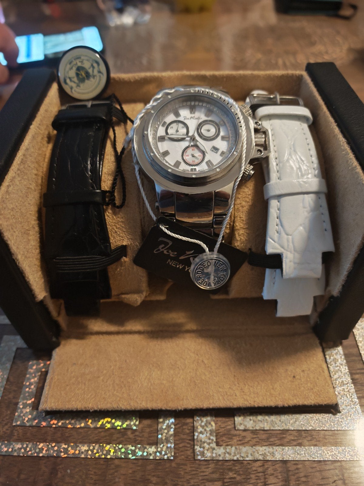 Heren horloge, Handtassen en Accessoires, Horloges | Heren, Staal, Staal, Polshorloge, Zo goed als nieuw