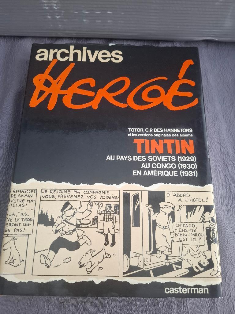 Archives Hergé Tome 1 TINTIN Soviets & Congo Re 79 CASTERMAN, Enlèvement