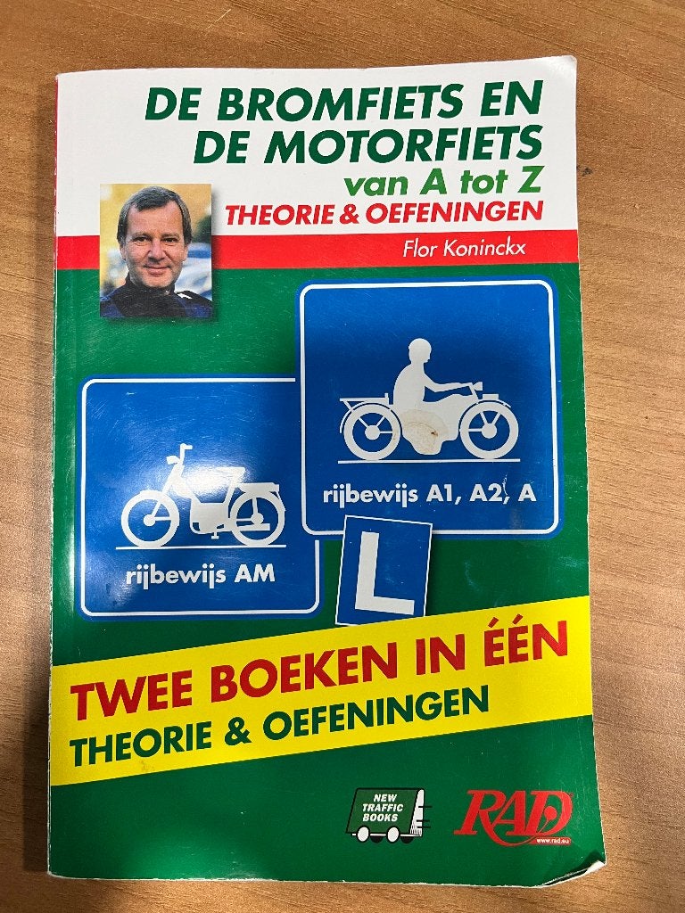 Boek bromfiets en motorfiets van A tot Z, Boeken, Ophalen, Gelezen, Flor Koninckx