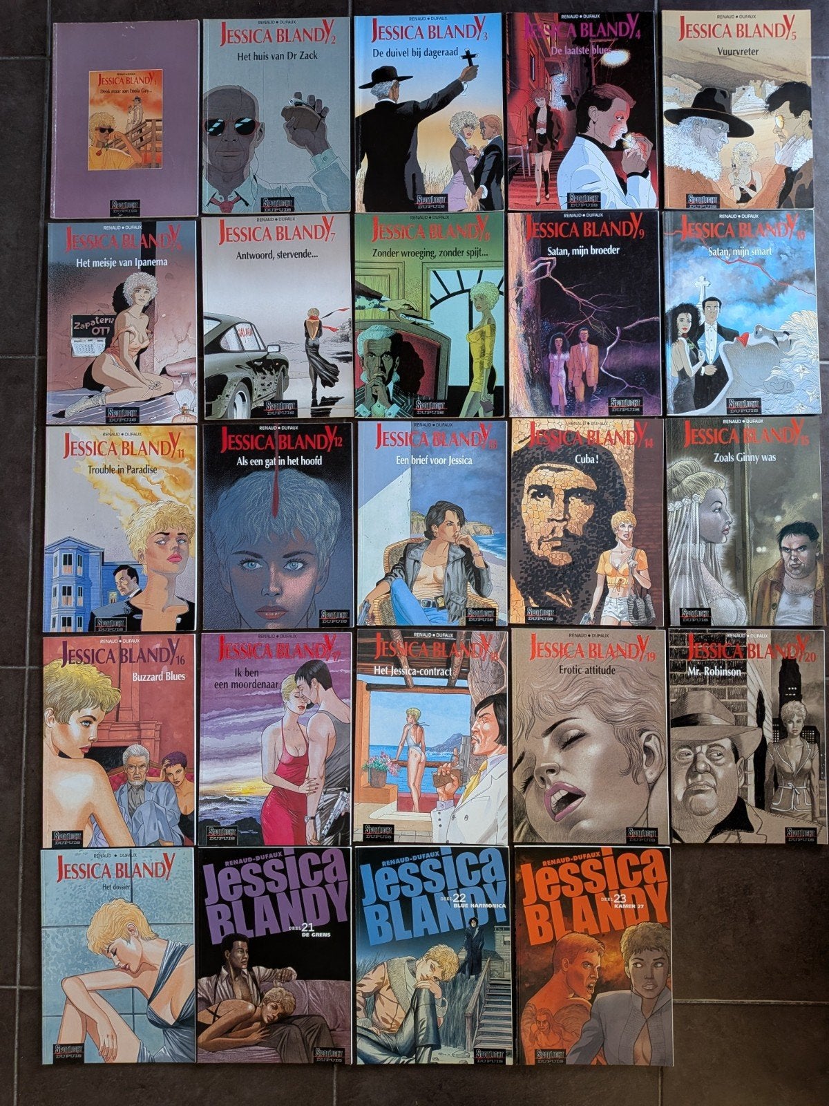 Jessica Blandy, deel 1-23 + 'Het Dossier', Livres, BD | Comics, Renaud-Dufaux, Enlèvement, Utilisé, Plusieurs comics