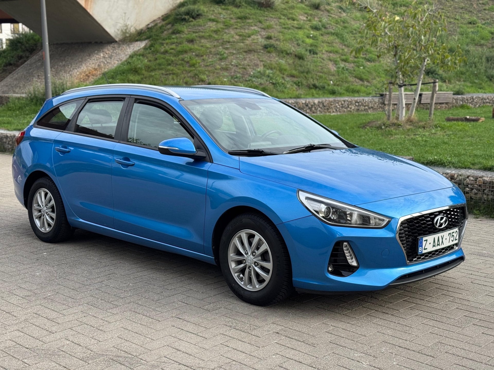 Hyundai I30, Auto's, Voorwielaandrijving, Euro 6, Skiluik, Blauw