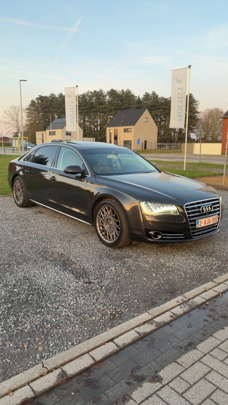 audi a8l 3liter v6 tdi, Auto's, Audi, Automaat, Euro 5, Beige, Leder