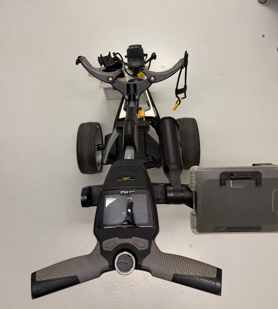 Electrische golftrolley, Ophalen, Gebruikt