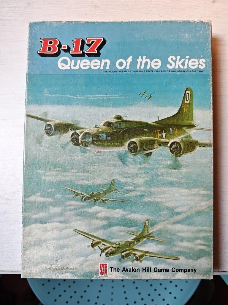 Wargame B-17 : Queen of the Skies, un classique rare, Trois ou quatre joueurs, Enlèvement, Utilisé, Avalon hill