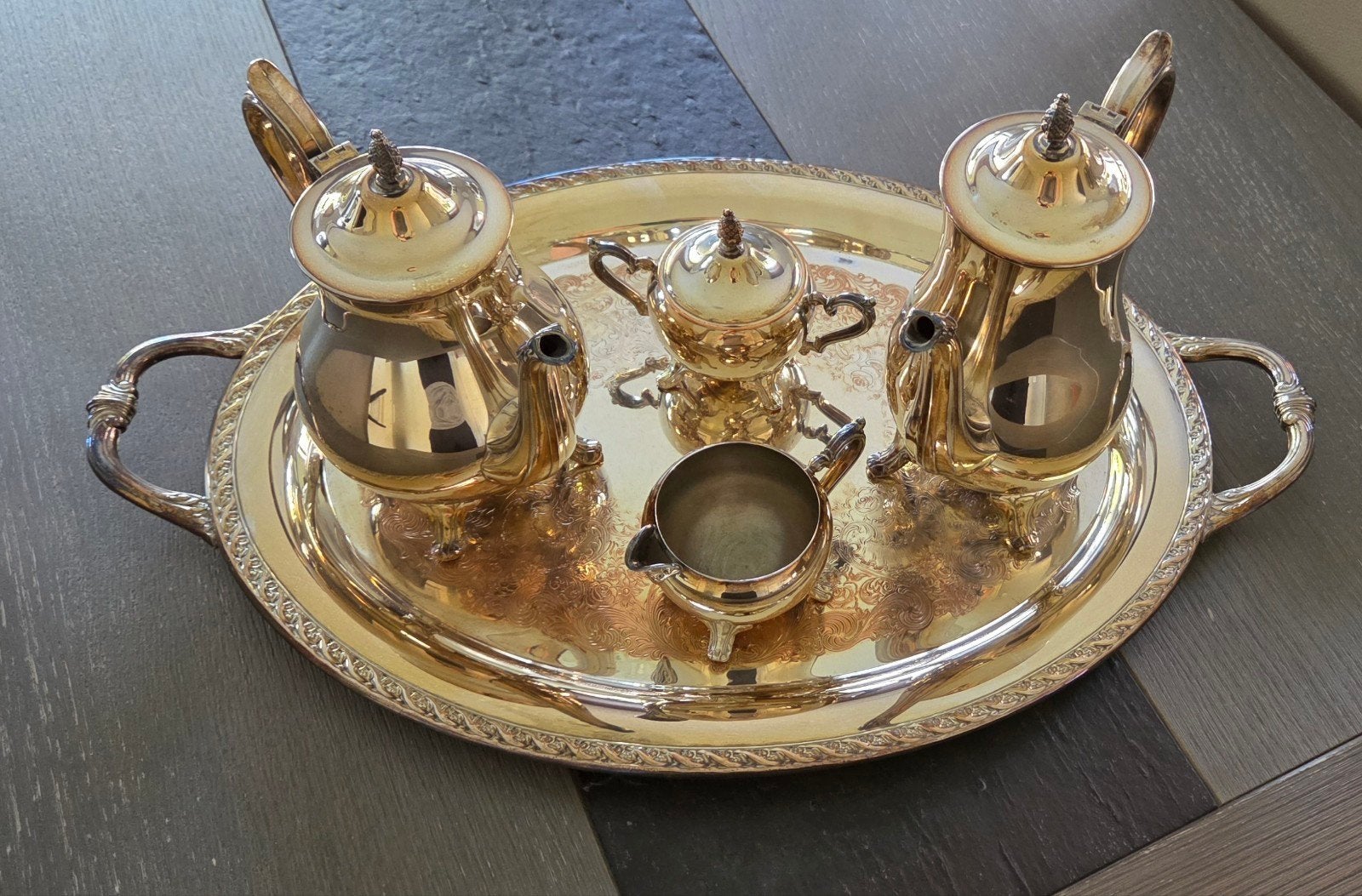 zilveren set, Ophalen, Zilver