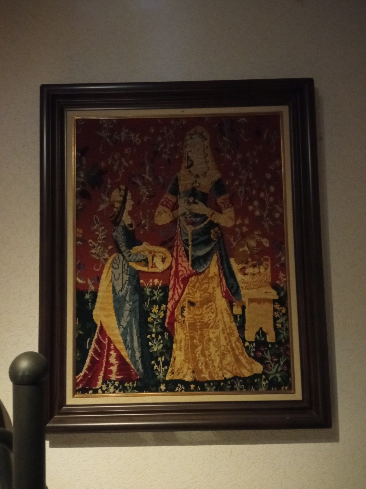 Peinture brodée, Enlèvement