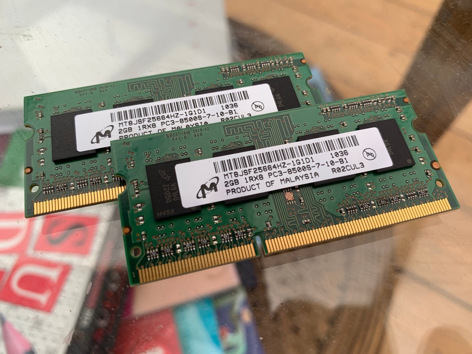 4GB kit DDR3 SODIMM 1Rx8 PC3-8500S, Computers en Software, RAM geheugen, Verzenden, Zo goed als nieuw, DDR3, Laptop
