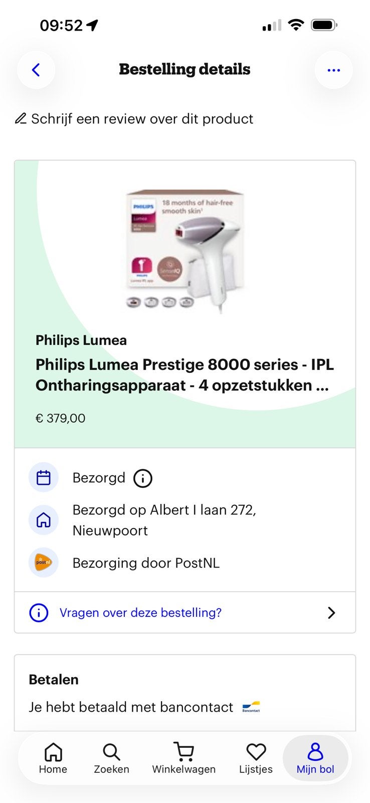 Philips lumea prestige 8000 IPL, Ophalen of Verzenden, Zo goed als nieuw