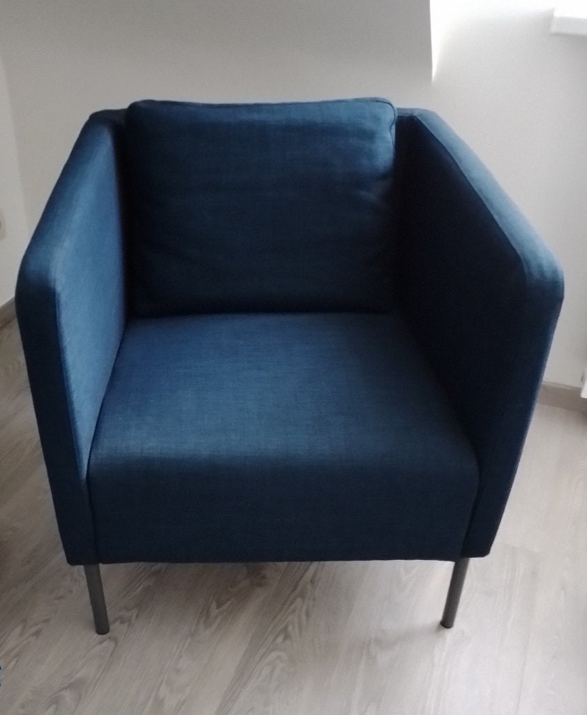 Zetel 1 pers Ikea, Huis en Inrichting, Fauteuils, Ophalen, Minder dan 75 cm, Zo goed als nieuw, 50 tot 75 cm