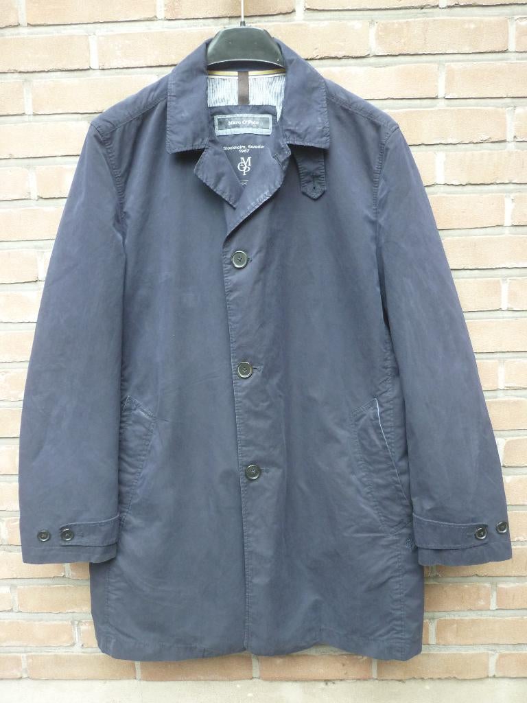 Trenchcoat Marc O'Polo, Kleding | Heren, Maat 52/54 (L), Blauw, Ophalen of Verzenden, Marc O'Polo