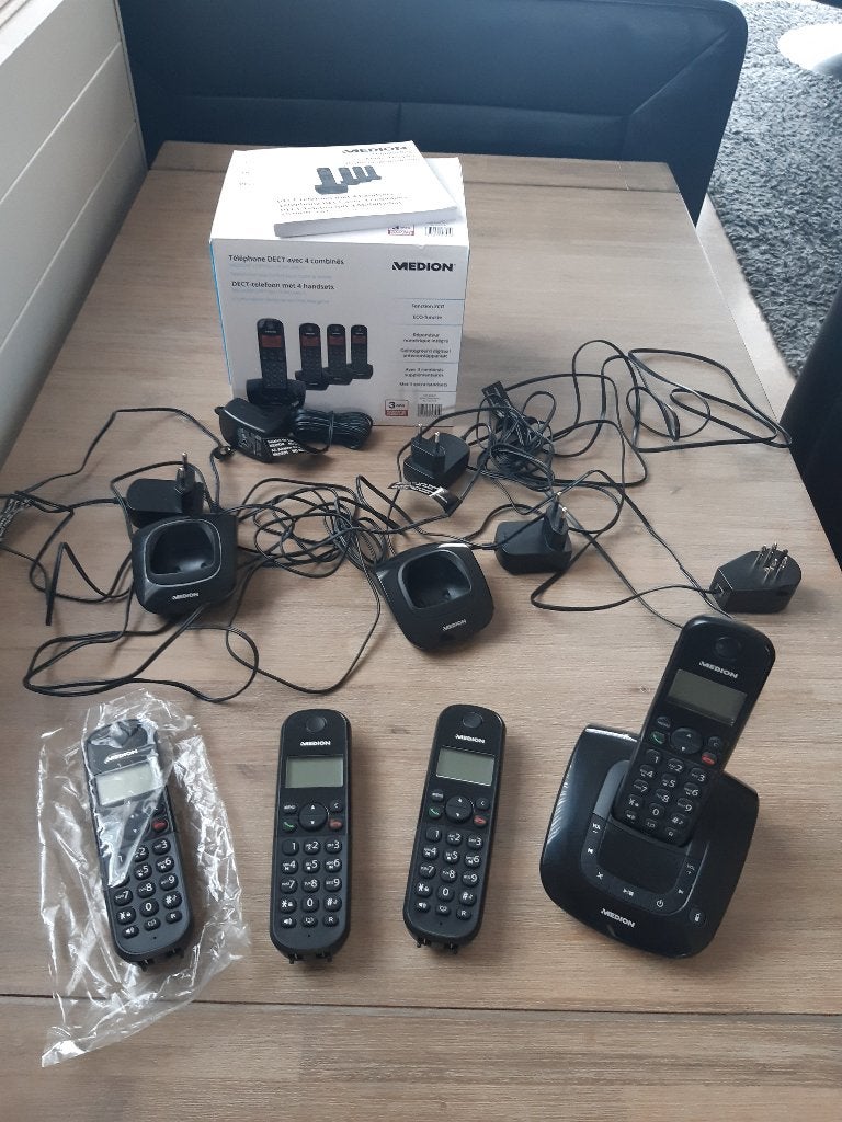 set 4 huistelefoons, Ophalen, Gebruikt