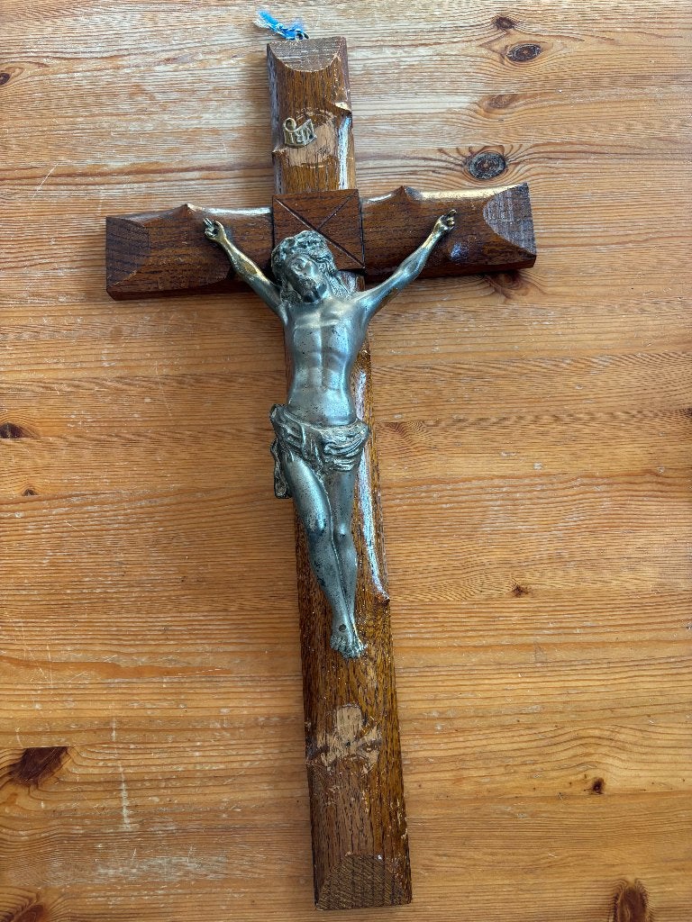 Groot houten kruisbeeld, Antiek en Kunst, Ophalen