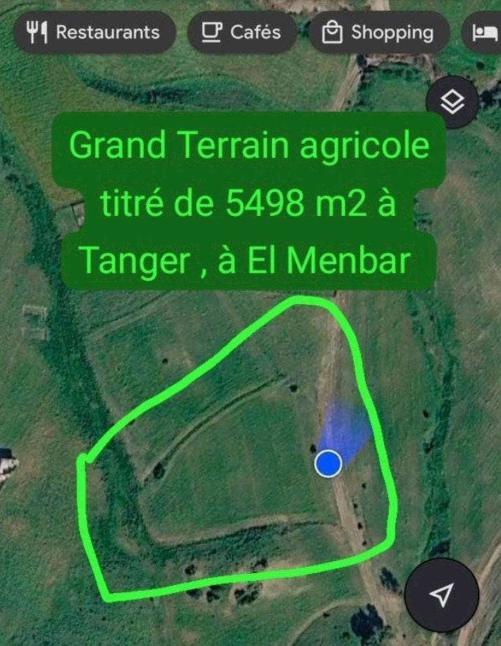 investissement- terrain agricole titrè au Maroc 5498 m2, Tanger Maroc, Ventes sans courtier, 1500 m² ou plus