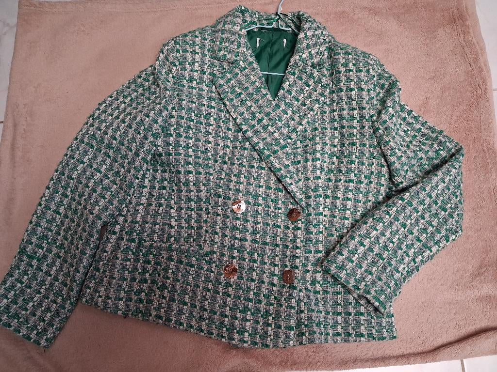 Gilet/Veste, Enlèvement ou Envoi, Vert, Porté, Taille 42/44 (L)