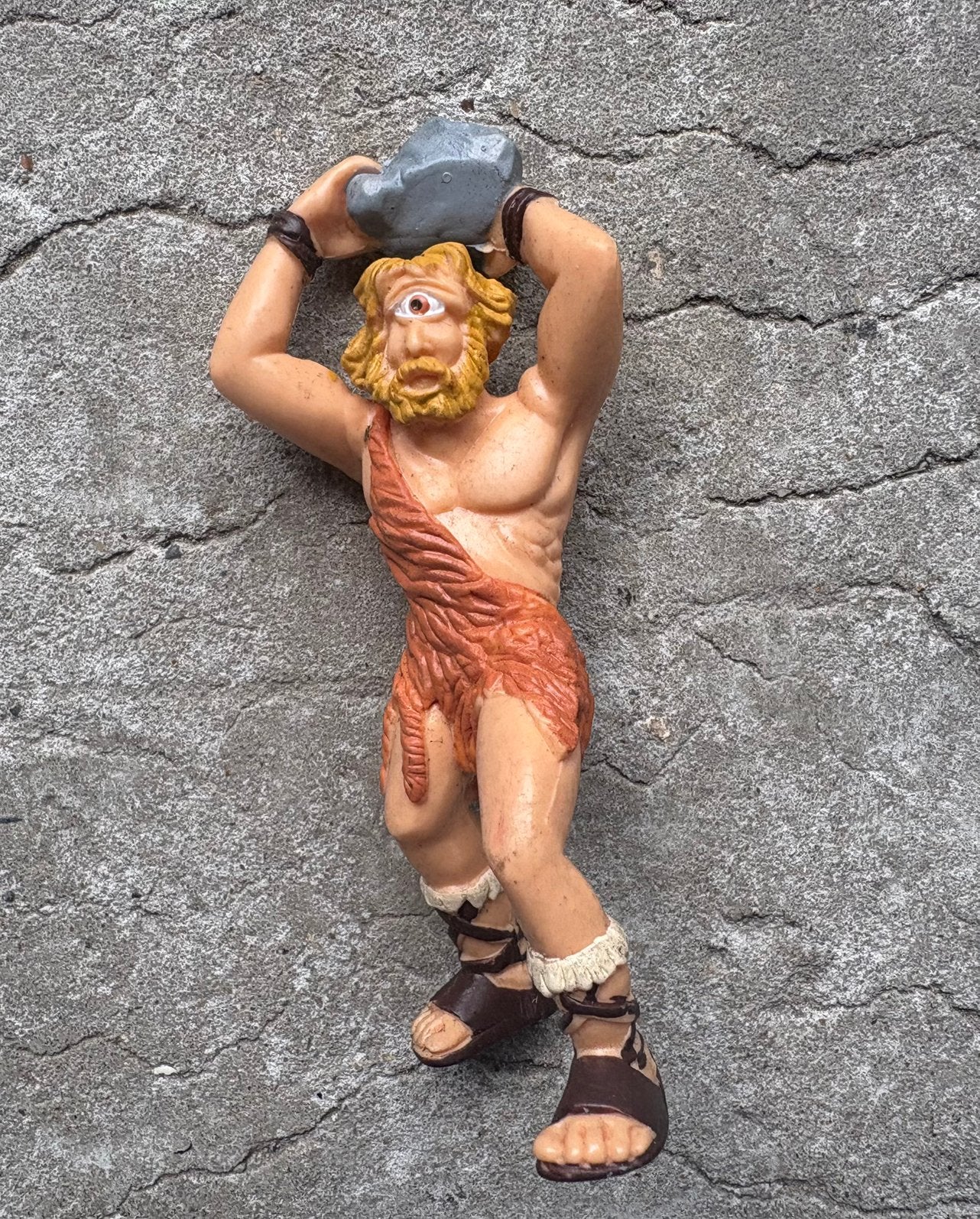 Cyclops pvc figuur vintage, Ophalen of Verzenden, Zo goed als nieuw