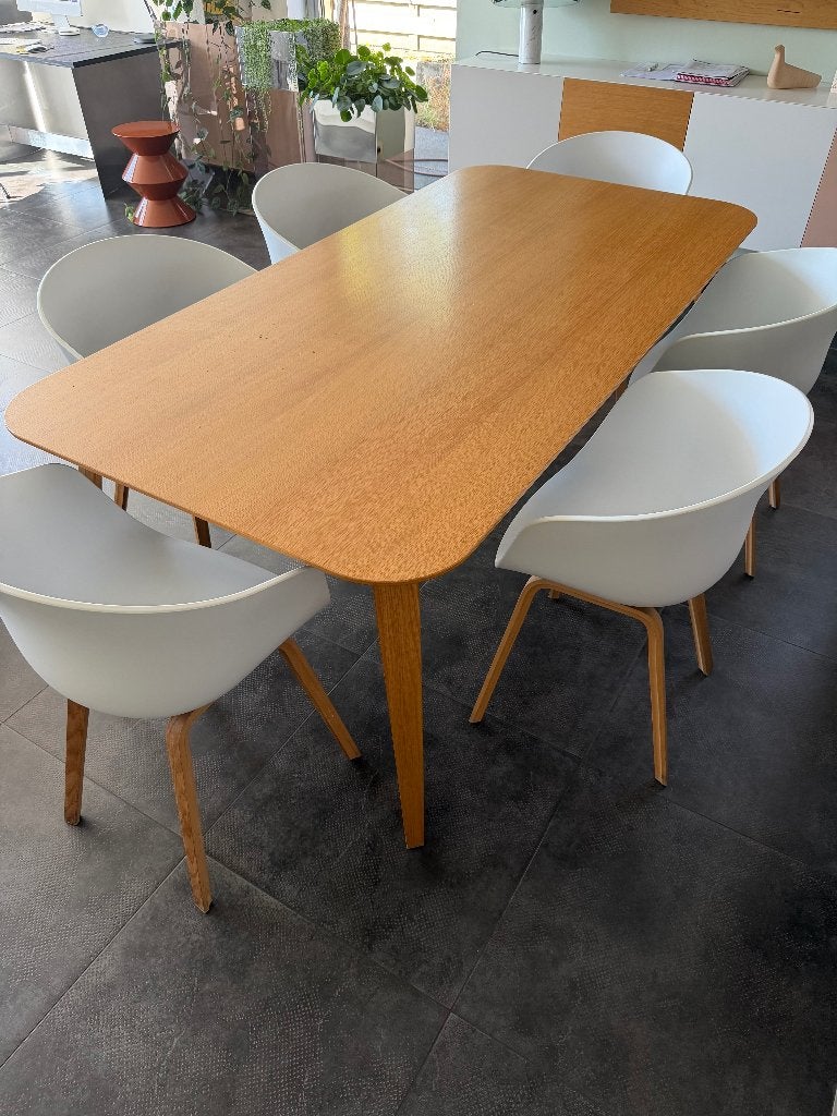 6 HAY AAC22 designstoelen wit – als nieuw koopje, Ophalen, Zo goed als nieuw, Wit, Vijf, Zes of meer stoelen