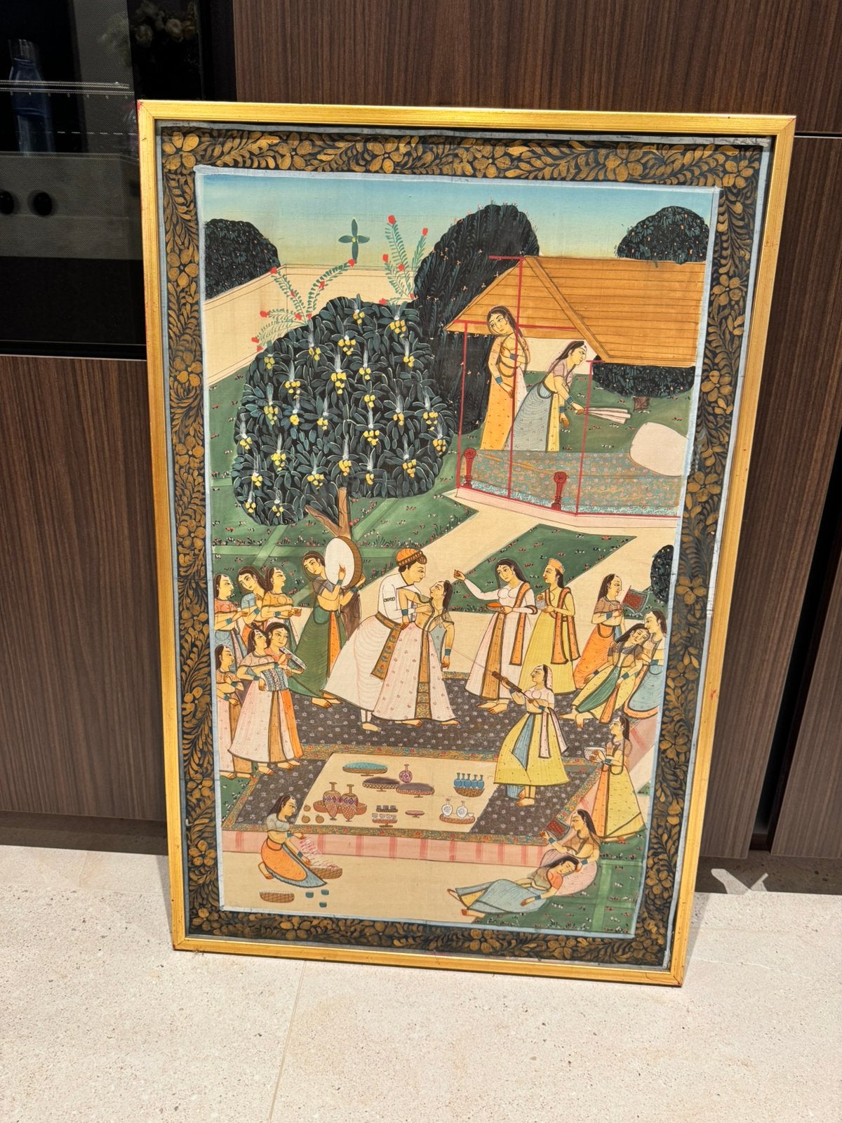 Oude schilderij India, Enlèvement