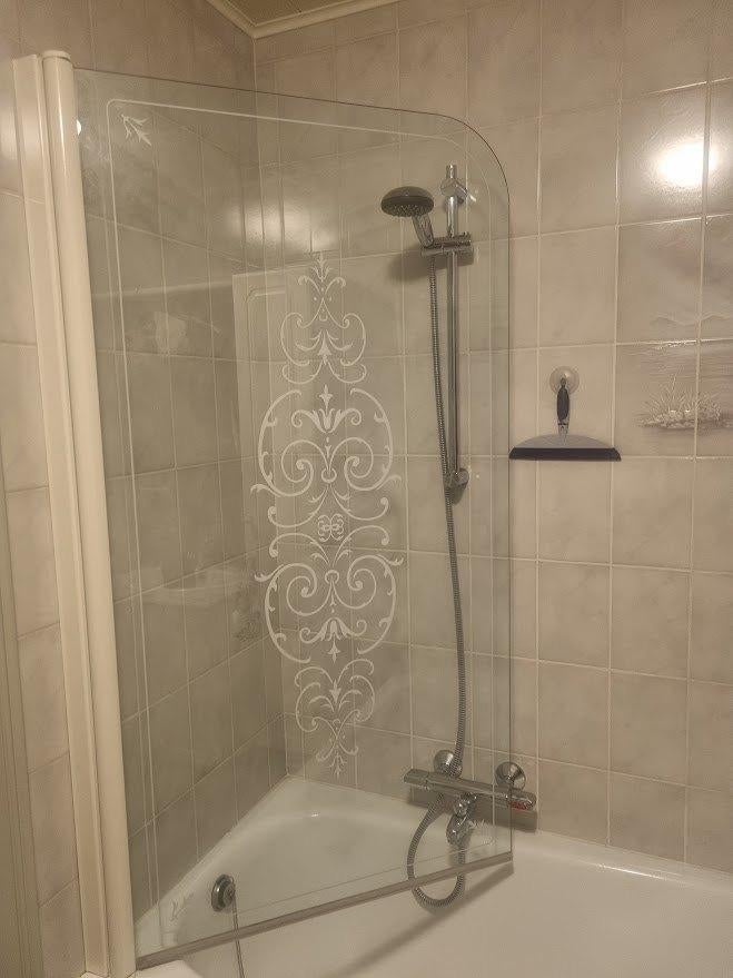 badscherm, Huis en Inrichting, Ophalen, Gebruikt, 100 tot 150 cm, Overige typen