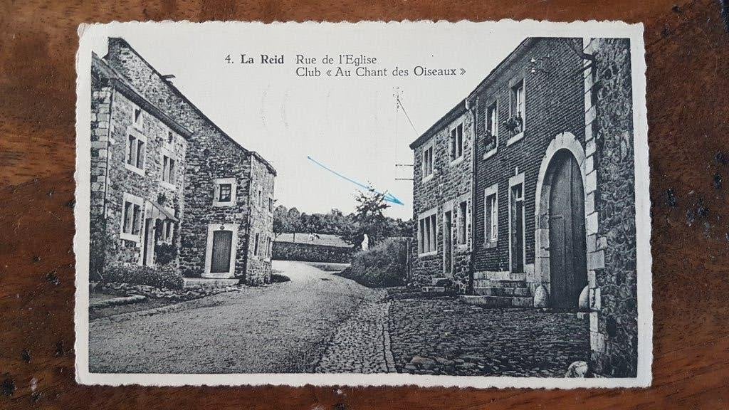 Postkaart La Reid Rue de l'Eglise Club Au Chant ( Theux ), Ophalen of Verzenden, 1940 tot 1960, Gelopen, Luik