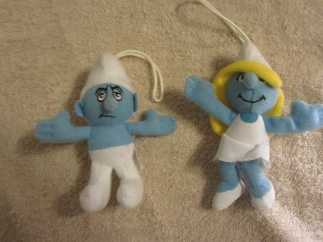 2 kleine smurfjes - McDonalds - 2011 - Smurfin - Smurf, Verzamelen, Ophalen of Verzenden