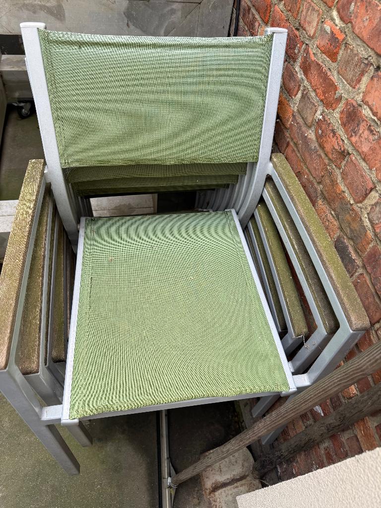 chaises de jardin, Enlèvement, Utilisé, Aluminium, Empilable