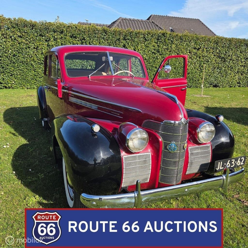 Oldsmobile Series 70 DeLuxe | 1939 | Route 66 Auctions, Auto's, Zwart, Bedrijf, Handgeschakeld, Overige carrosserie