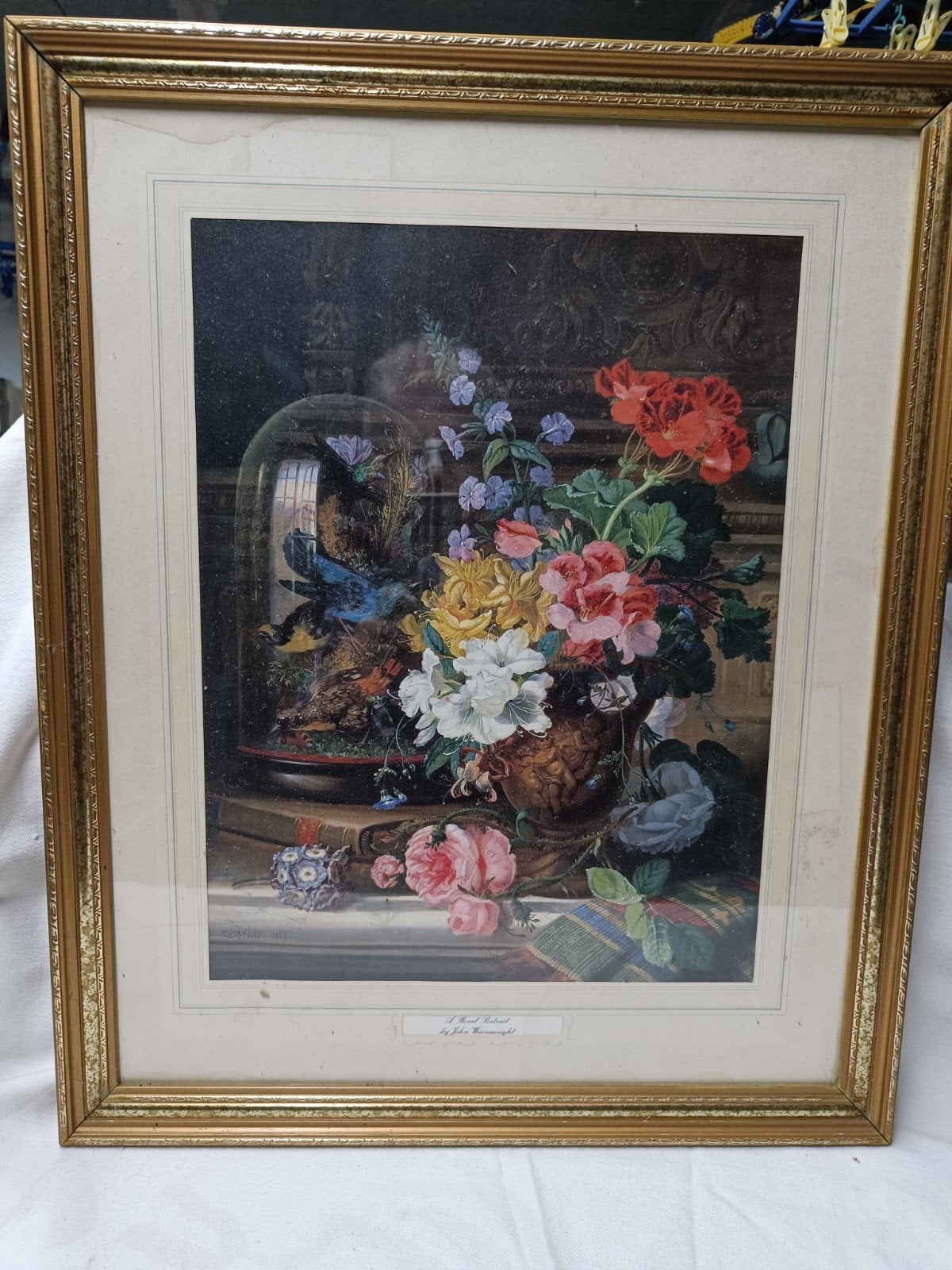 Mooie kader met bloemen 45 cm op 55  John Wainewright, Ophalen