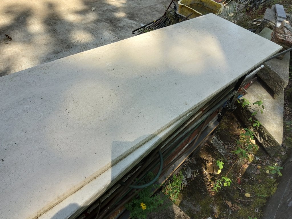 Travertin blad natuursteen, 200 cm ou plus, Comme neuf, Enlèvement, 50 à 100 cm