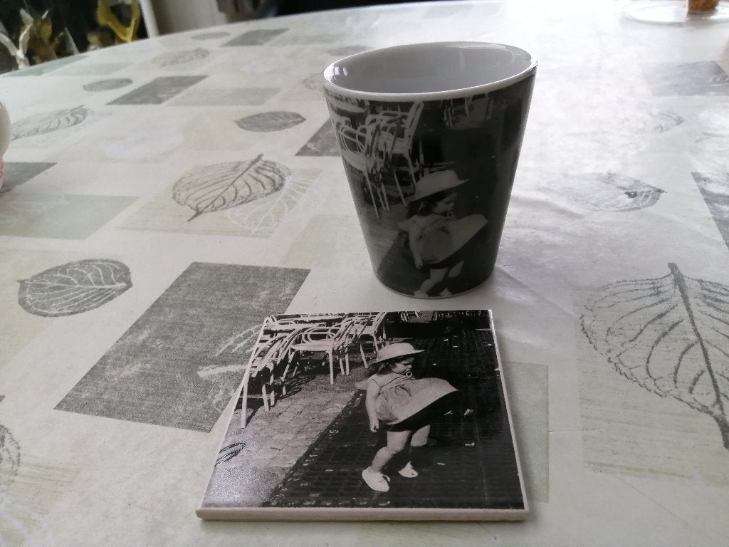 grote mok + onderzetter NIEUW, Ophalen of Verzenden, Nieuw, Aardewerk, Mok