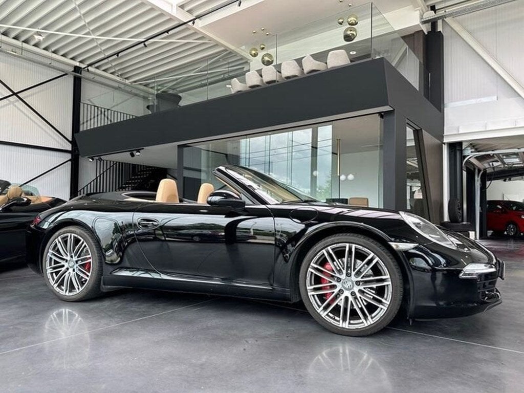 Porsche 911 991Carrera 2 S Cabrio PDK,Beige leder,Chrono,Fu, Auto's, Porsche, Automaat, 400 pk, Beige, Zwart