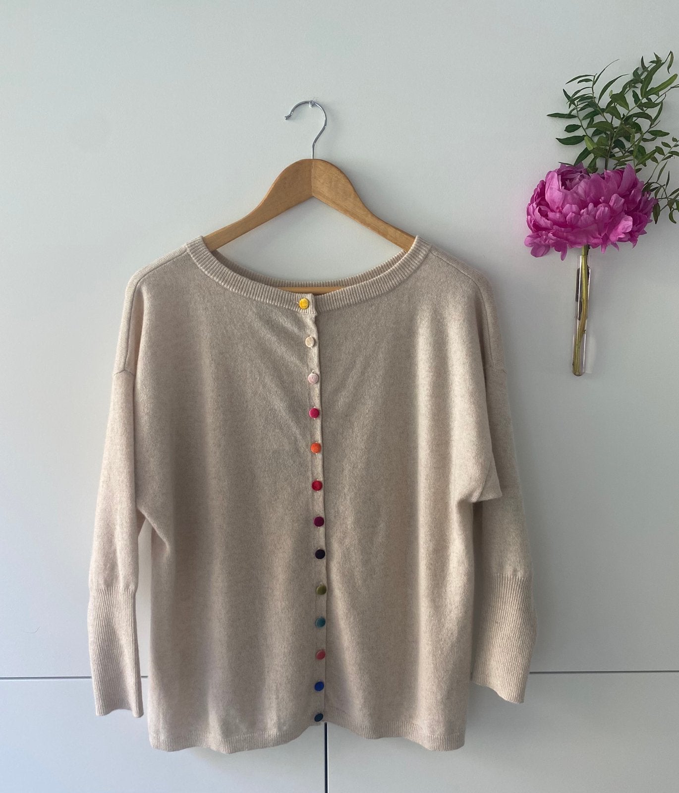Pull en cachemire Esthème, Enlèvement, Neuf, Taille 36 (S), Beige