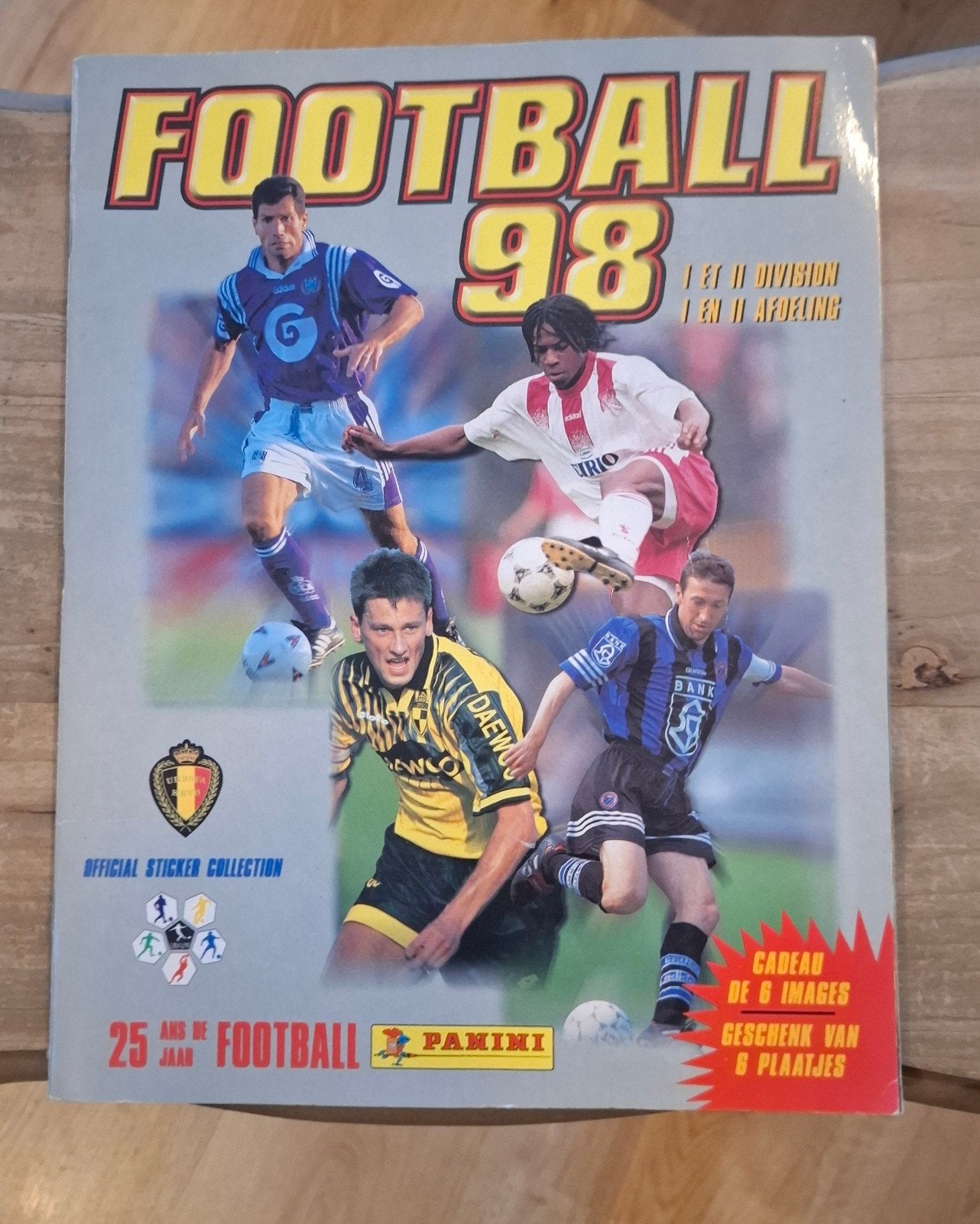 panini album complet football belge 1998 + poster belgium, Collections, Enlèvement ou Envoi
