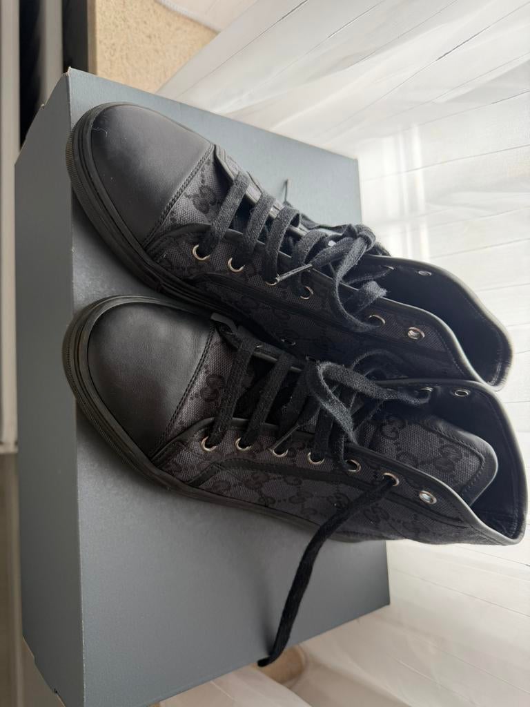 Gucci montante, Enlèvement ou Envoi, Comme neuf, Baskets, Noir