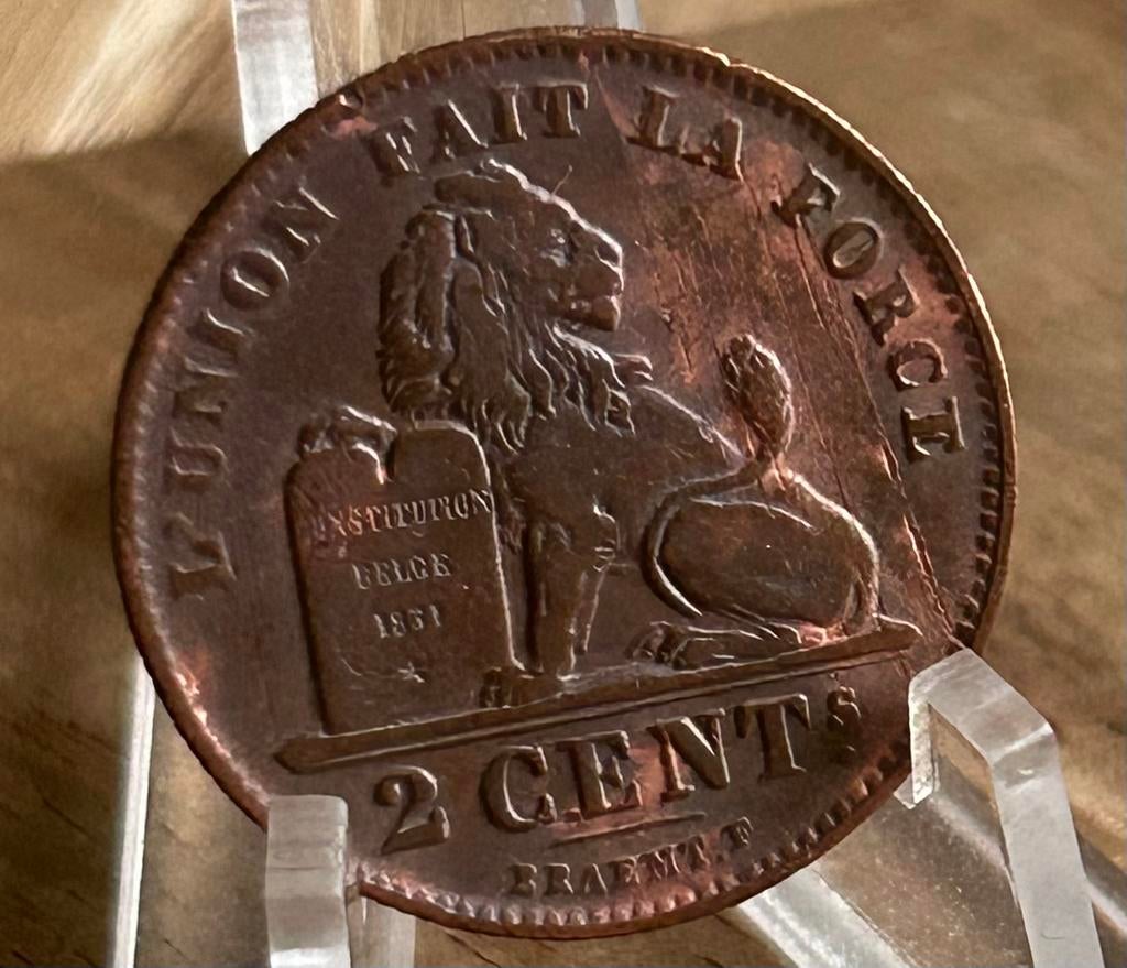 2 cent 1911 frans Albert 1, Ophalen of Verzenden